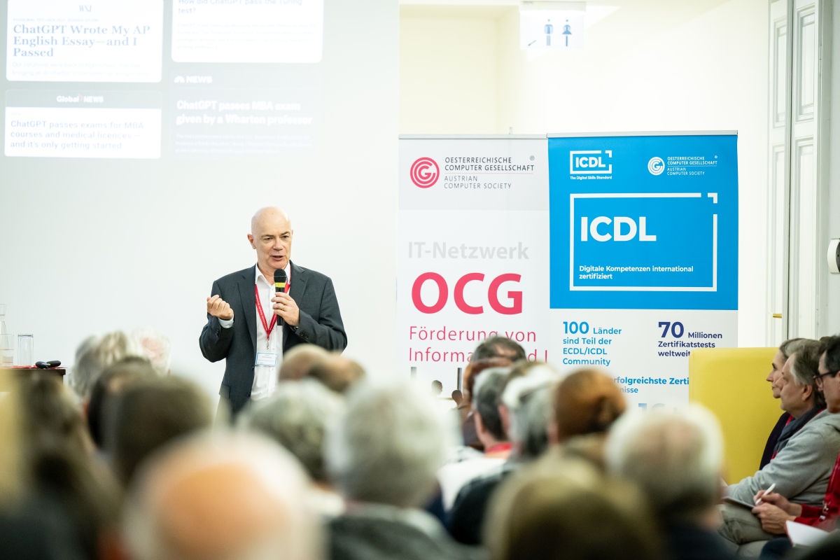 Harald Leitenmüller beim Tag der ICDL Schulen