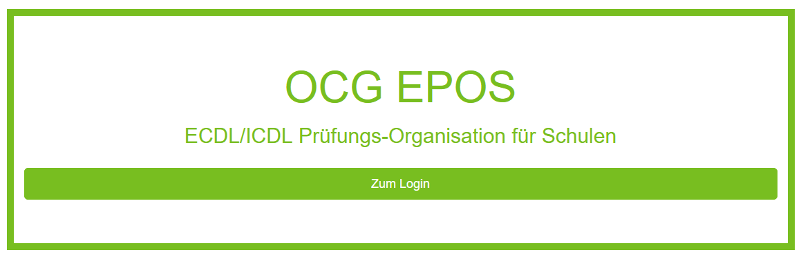 EPOS Nutzeroberfläche